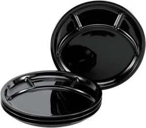 , Serie Grill UNIVERSAL BLACK, Dishes set, Fondue plate 4 pieces, Porcelain