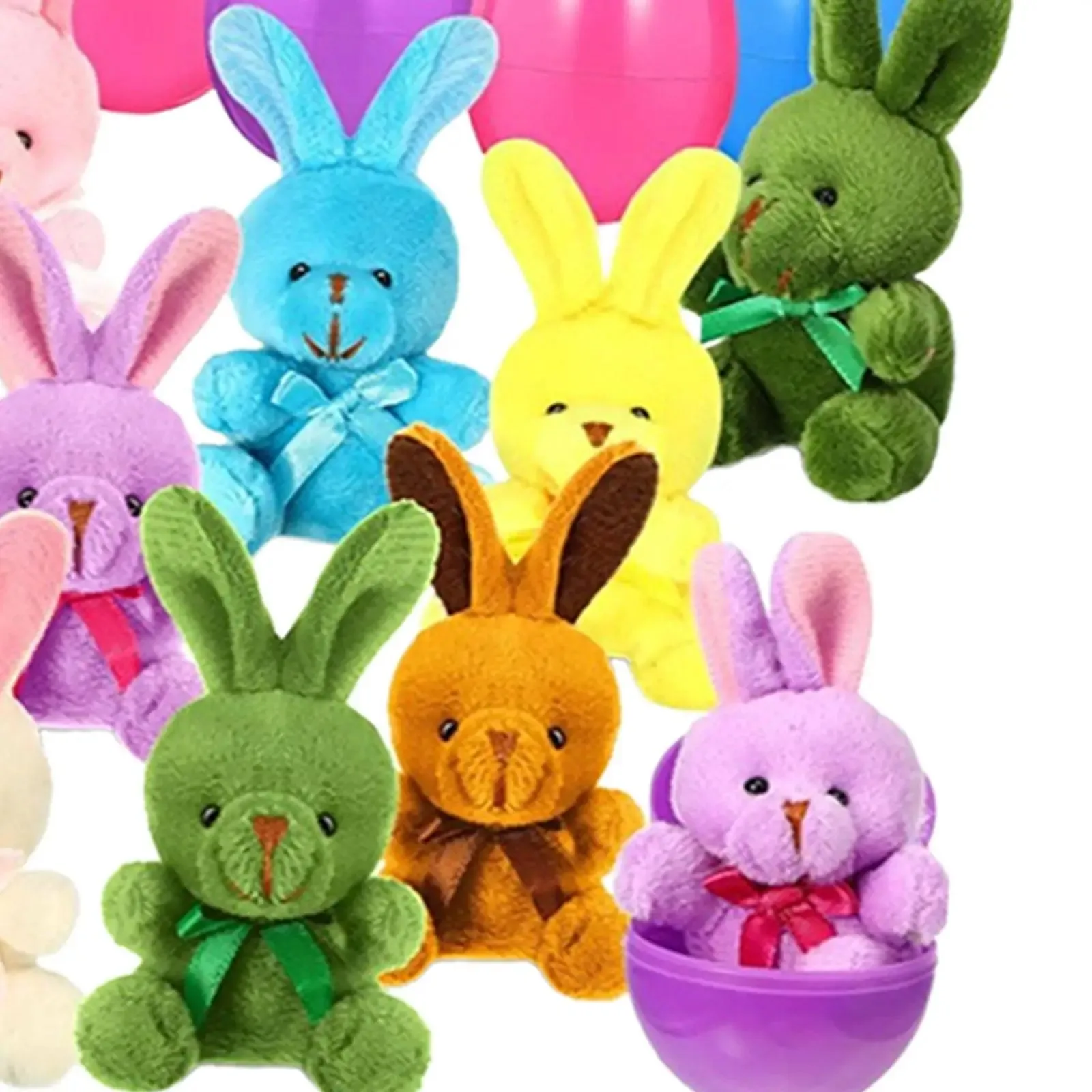 12Pcs Prefilled Easter Eggs with Plush