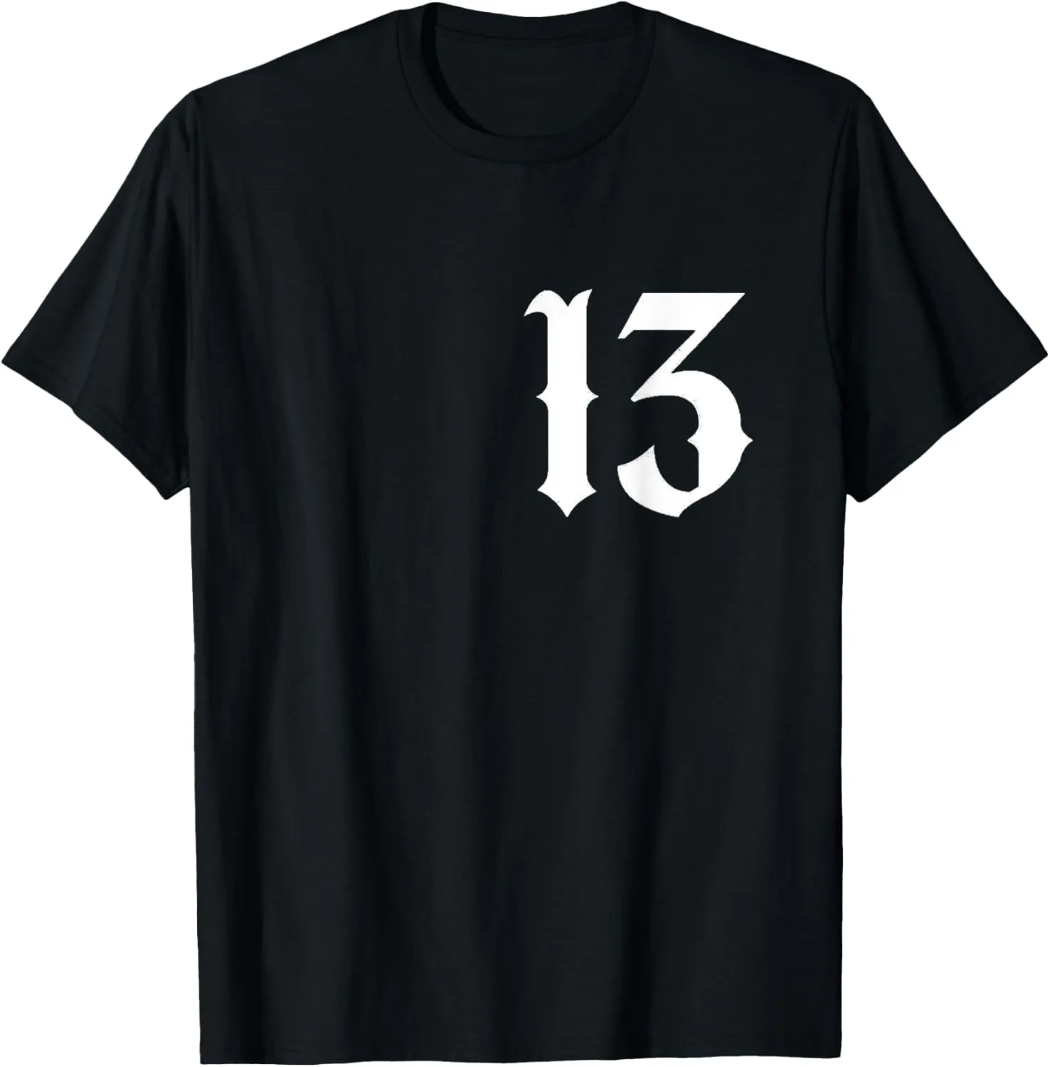 13 T-Shirt, Lucky Number 13, 13 Mobile Phone Case, Hoodie Number 13 T-Shirt