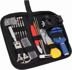 147 Piece Watch Repair kit, Strap disassembly Spring bar Tool, Adjustable Back Cover Opener Repair Tool Set, with Storage Bag for Repair