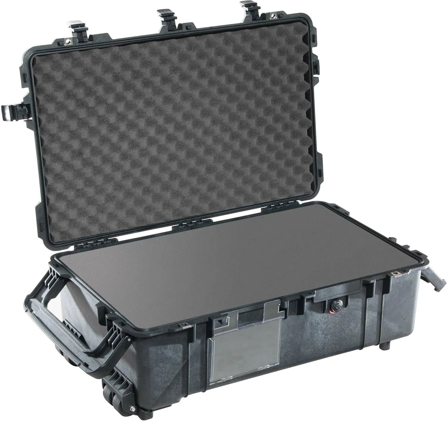 1670 Wheeled Protective Case for Fragile Equipment, IP67 Watertight and Dustproof, 126L Capacity, Made in US, with Customisable Foam Insert, Black