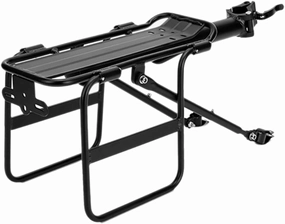 1Pc Sturdy Cargo Luggage Rack for Mountain Bikes Durable Rear Holder for Easy Transport of Bags and Panniers Quick Release System for Stable Carrying for Travel and Daily