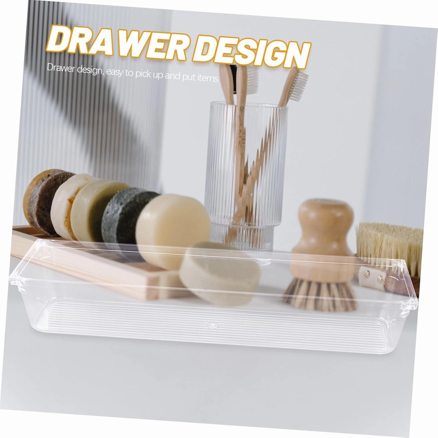 1set Clear Organizer Desktop Storage Box for Makeup Lip Gloss Skin Care Products Bathroom Accessories Neat Easy to Clean Organizer for Home Office 2pcs