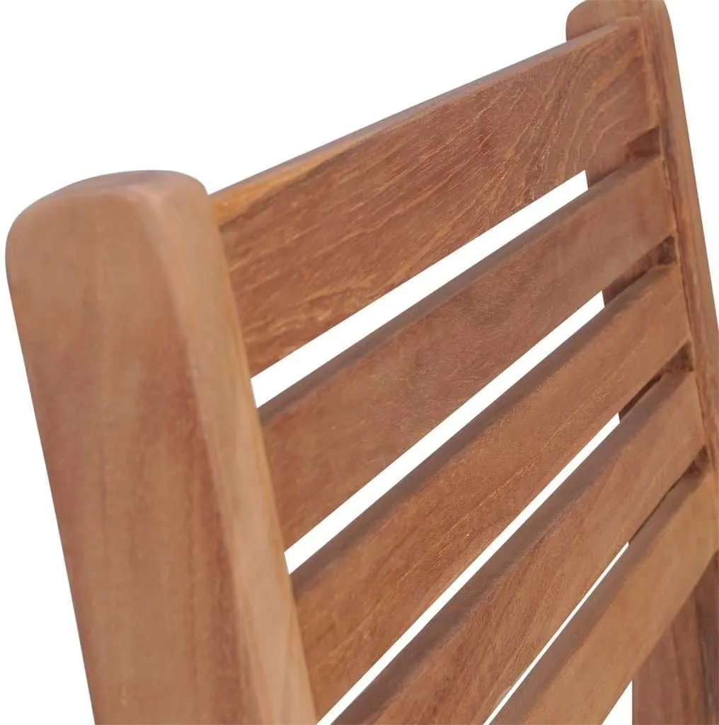 2-Piece Teak Wood Patio Chairs with Red Cushions, Stackable Outdoor Lounge Chairs for Poolside, Garden, Camping, and Backyard
