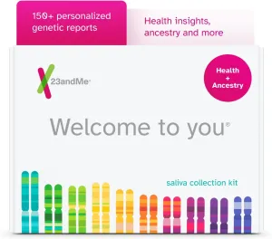 23andMe Health   Ancestry Service: Personal Genetic DNA Test Including Health Predispositions, Carrier Status, Wellness, and Trait Reports (Before You Buy See Important Test Info Below)