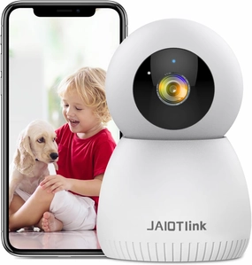 2K Indoor Camera for Home Security & Baby Monitoring, WiFi Pet Camera with App, 2.4G/5G, 360° Pan&Tilt, Night Vision, Motion Detection, 2-Way Audio, SD/Cloud Storage, Works with Alexa