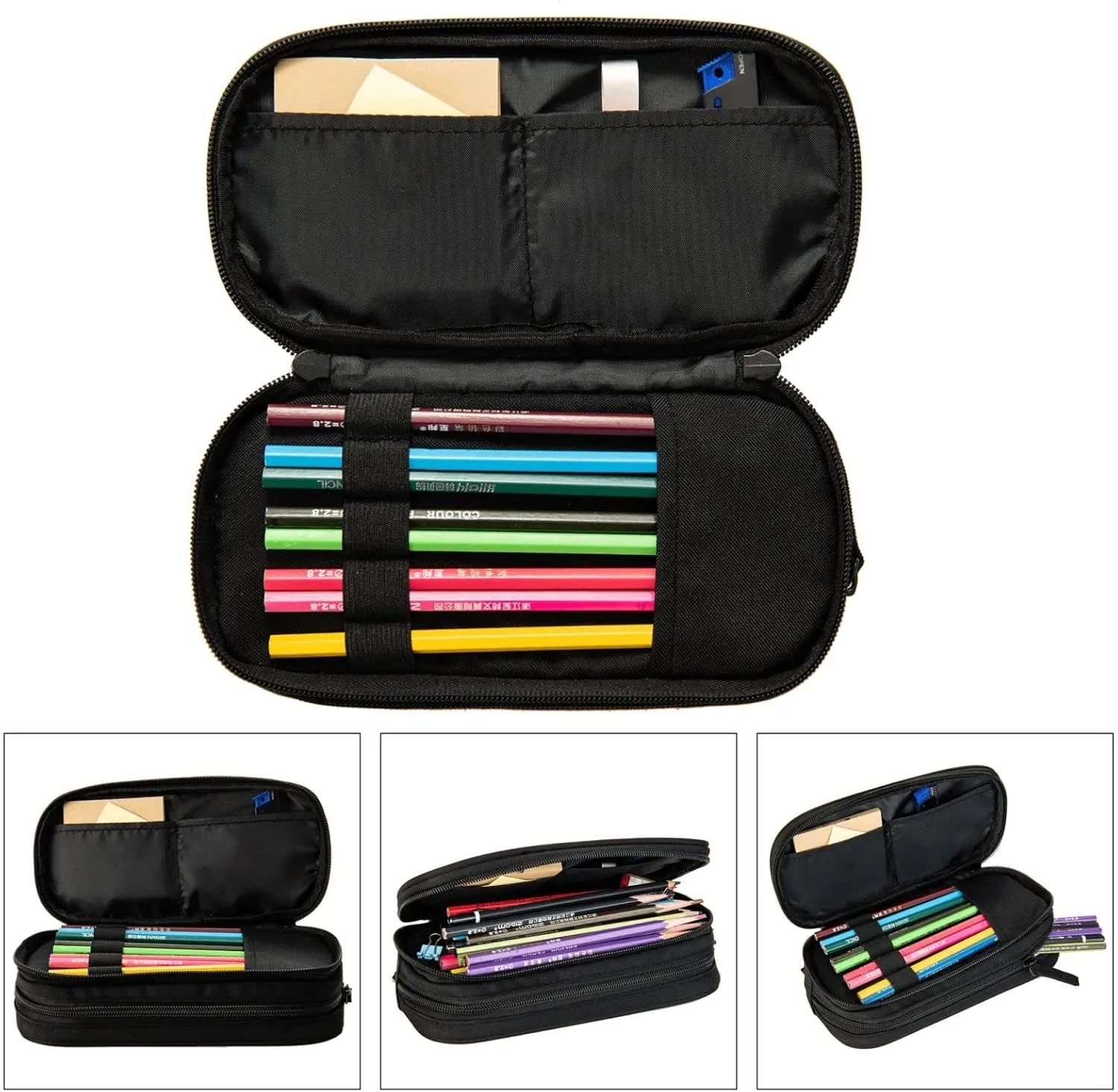 3-In-1 Backpack Bookbag Set,World Geography Map Print Casual Travel Backpacks,With Pencil Case Pouch, Lunch Bag