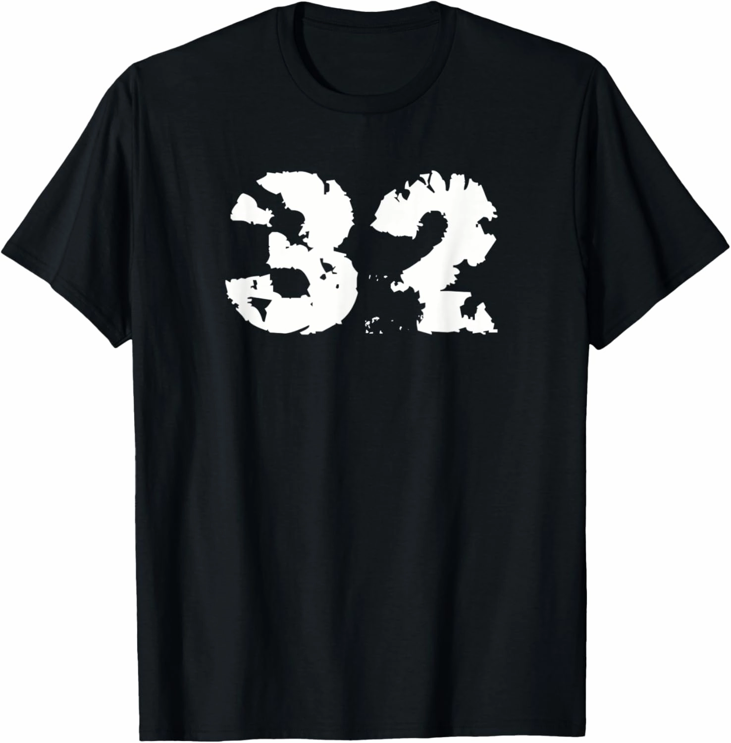 32 #32 Thirty-two Distressed T-Shirt