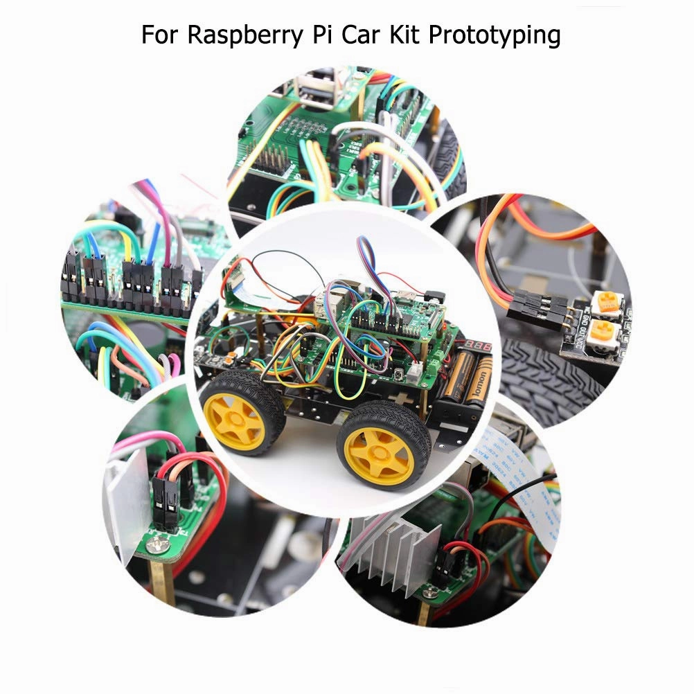 360-Pc Multicolor Breadboard Jumper Wires Kit - 30/20/10cm Dupont Cables (MF/MM/FF) for Arduino, Raspberry Pi