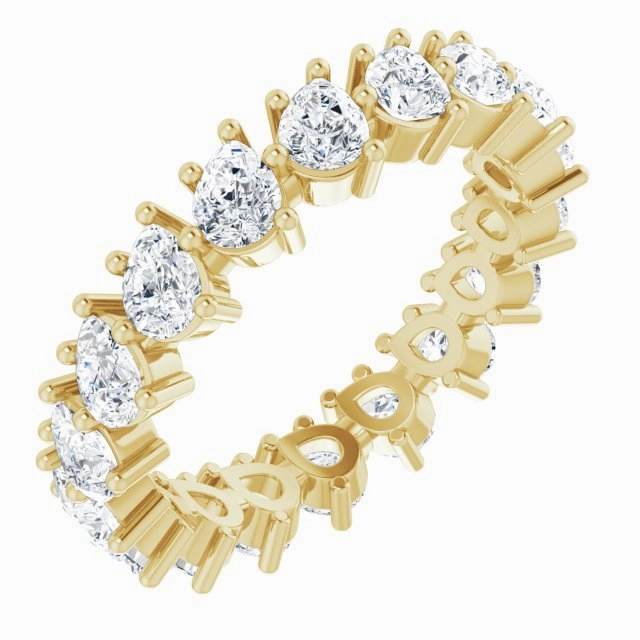 3.78 ct. Pear Diamond Eternity Band