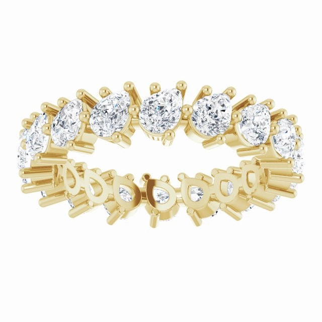 3.78 ct. Pear Diamond Eternity Band
