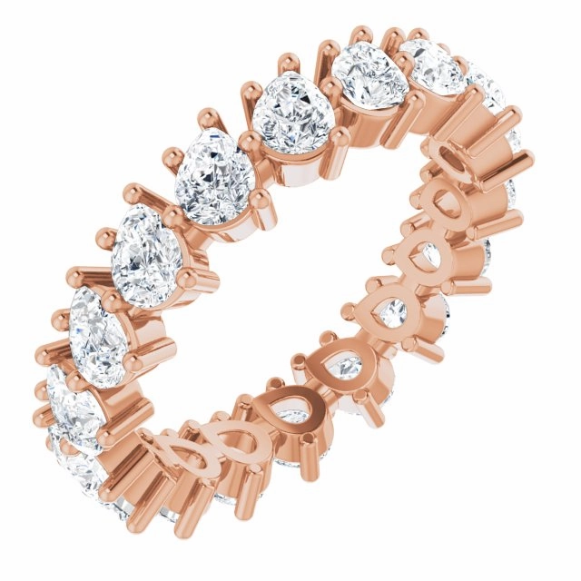 3.78 ct. Pear Diamond Eternity Band
