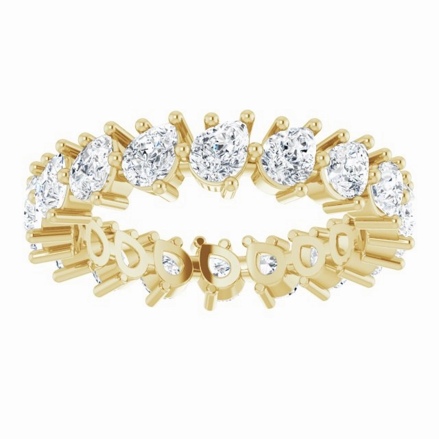 3.78 ct. Pear Diamond Eternity Band