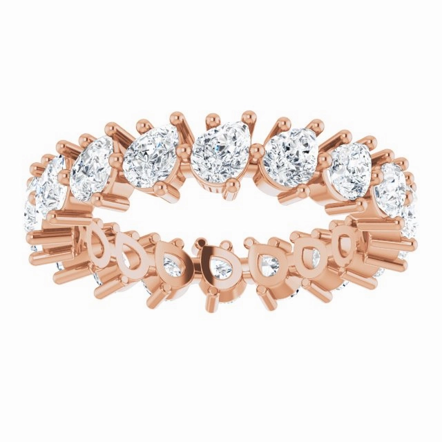 3.78 ct. Pear Diamond Eternity Band