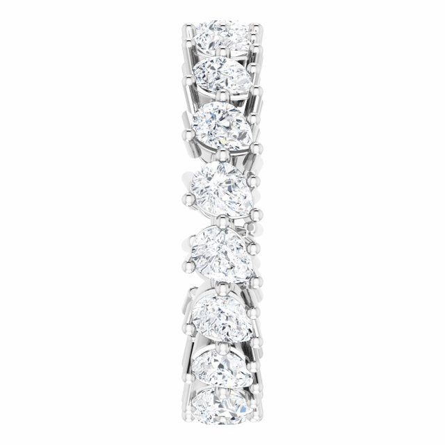 3.78 ct. Pear Diamond Eternity Band