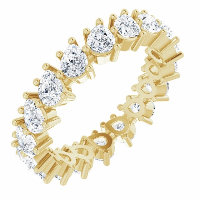 3.78 ct. Pear Diamond Eternity Band