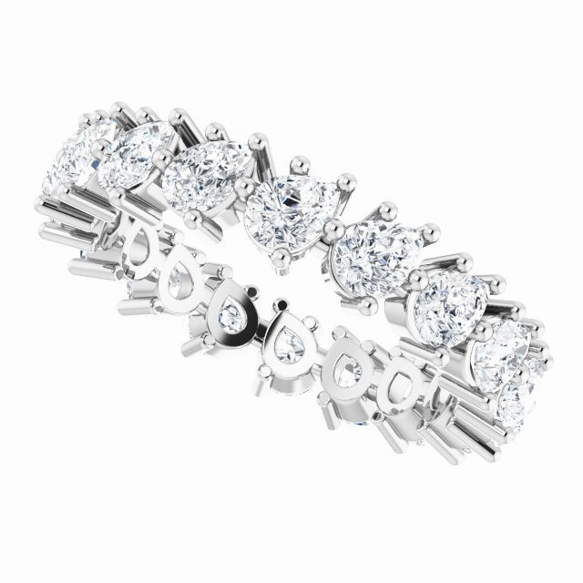 3.78 ct. Pear Diamond Eternity Band
