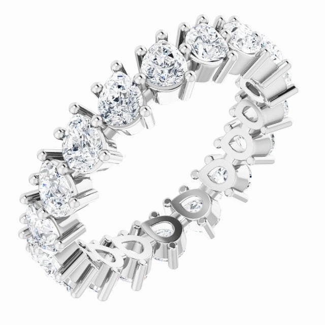 3.78 ct. Pear Diamond Eternity Band