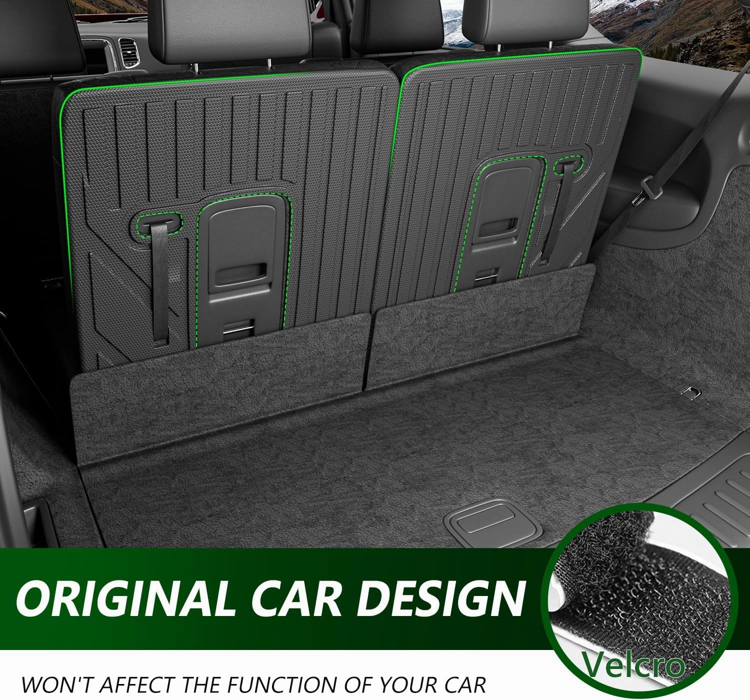 3rd Backrest Mat Compatible with 2016-2025 Dodge Durango Seat Back Protector 6&7 Seats Replacement for 2016-2025 Dodge Durango Accessories (3rd Row Backrest Mat)
