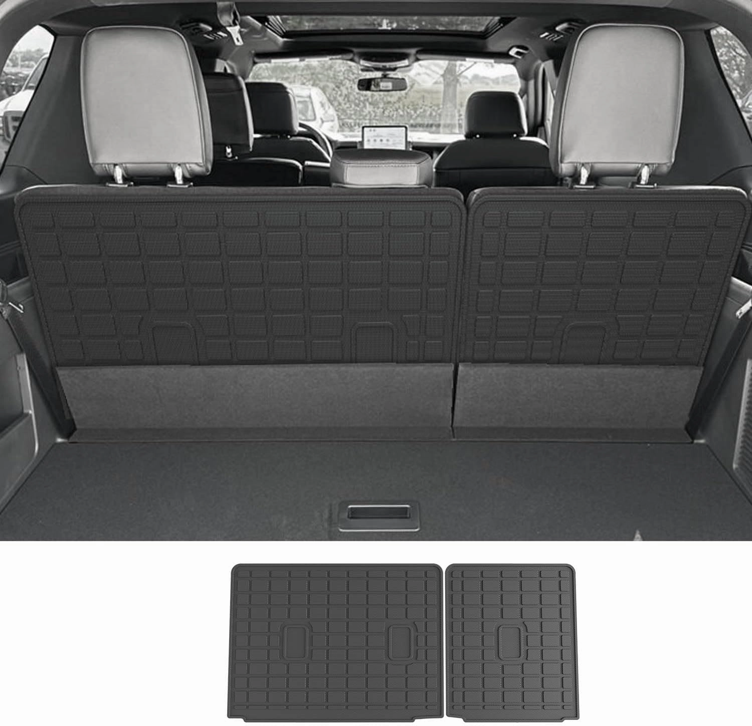 3rd Backrest Mat Compatible with 2018-2025 Ford Expedition Lincoln Navigator Seat Back Protector 7&8 Seats Replacement for 2018-2025 Ford Expedition Accessories(7&8 Seats 3rd Backrest Mat)