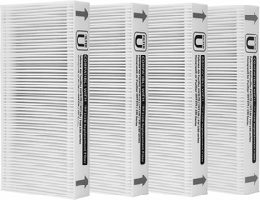 4-Pack FRF102B True HEPA Replacement Filter Compatible with Febreze FRF102B/FHT170/FHT180/FHT190 Purifiers and Honey-well HEPAClean U Filter HRF201B/HHT270/HHT290 Purifiers