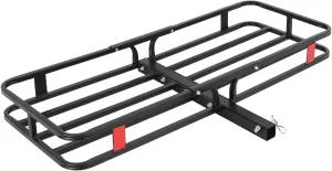 500 Lbs Capacity Cargo Baskets - Heavy-Duty Hitch Cargo Carrier Basket, 53" x 19" x 6" Cargo Rack Rear Luggage Basket for Car and SUV