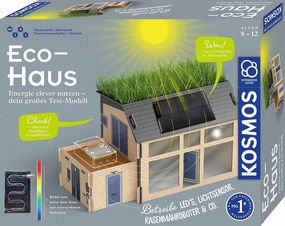 621070 Eco-Haus - Use Energy Clever - Your Large Test Model, Experiment Box for Children from 8 Years on Solar, Renewable Energies and Sustainability