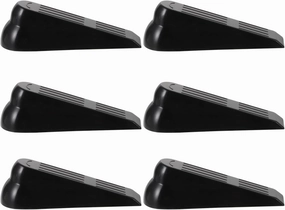 6Pcs Door Wedge Stoppers Non Slip Wear Resistant Door Stop for Home Office School Use Protect Floors from Scratches Quiet Practical Door Stopper