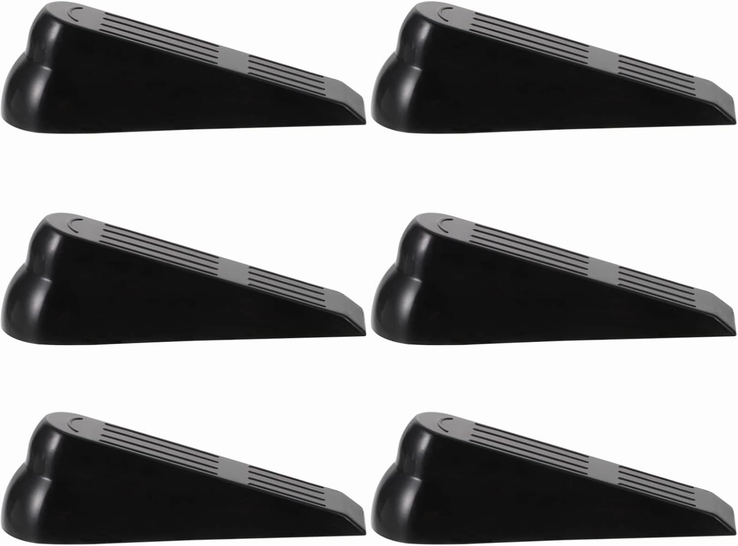 6Pcs Door Wedge Stoppers Non Slip Wear Resistant Door Stop for Home Office School Use Protect Floors from Scratches Quiet Practical Door Stopper