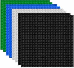 8 Pack Classic Baseplates Building Board for Building Bricks, Compatible with Major Brand, Platforms Base Building Sheet for Table Build on Mat Building Accessories for Kids Teens Adults, 10" x 10"