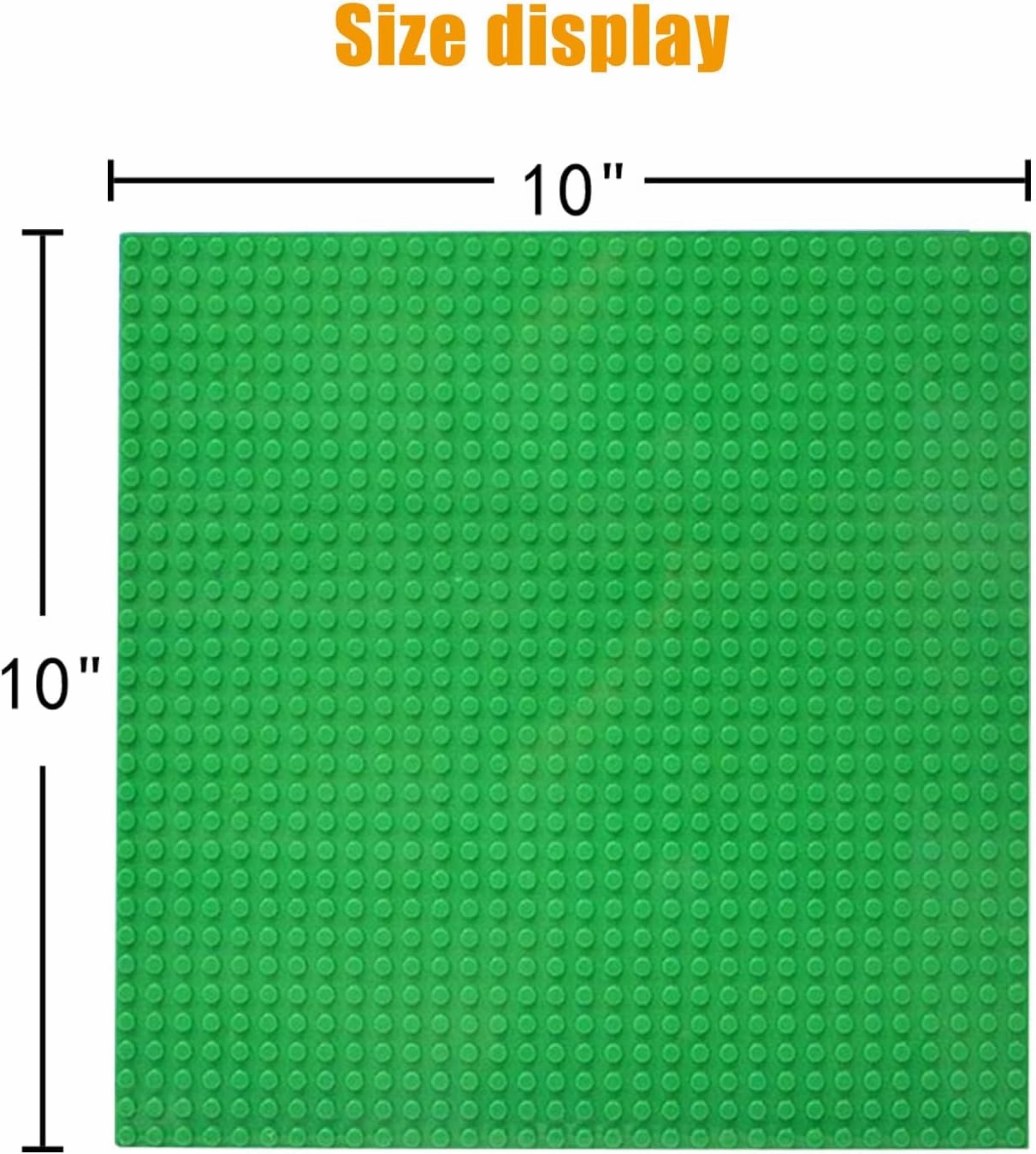 8 Pack Peel and Stick Baseplates, Stickers Baseplates, Compatible with All Major Brands - 10 inch x 10 inch (8 Green)