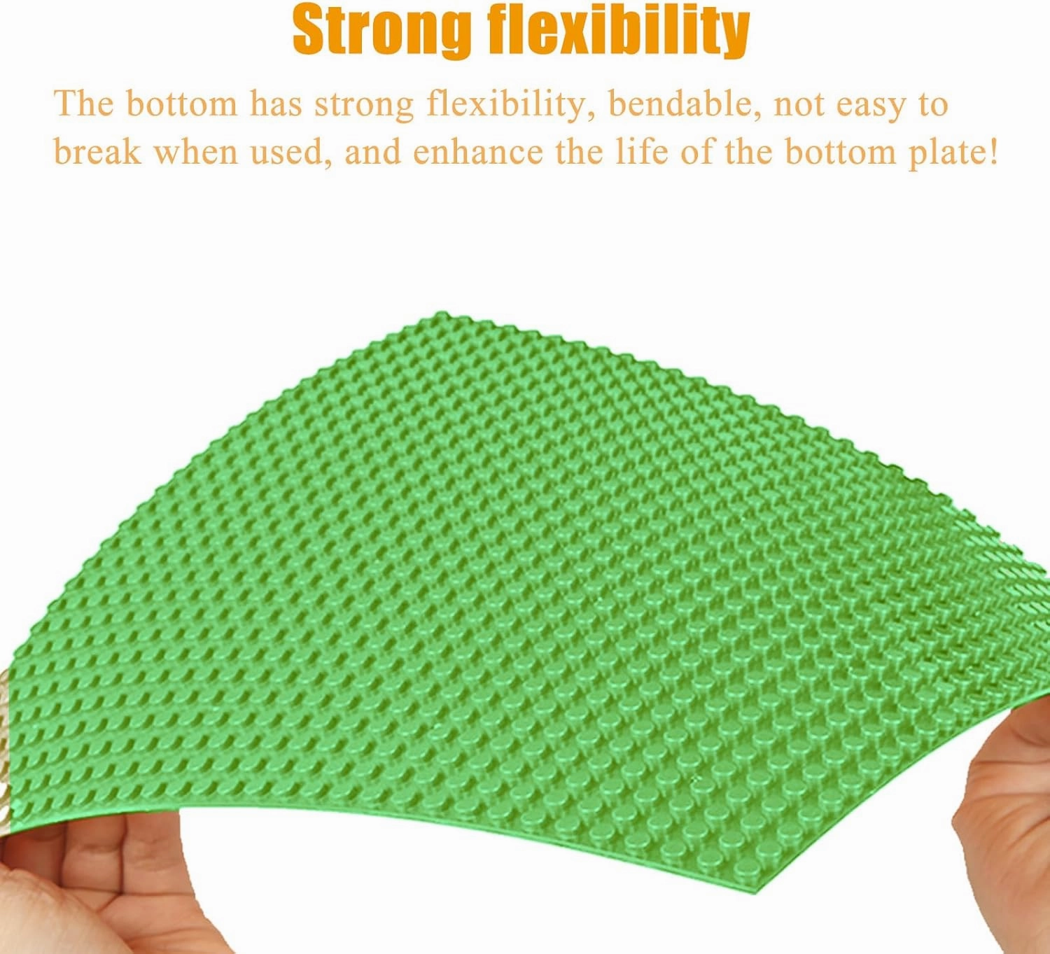 8 Pack Peel and Stick Baseplates, Stickers Baseplates, Compatible with All Major Brands - 10 inch x 10 inch (8 Green)