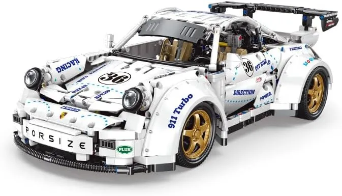 911RWB Sports Car Building Block Kit, MOC Racing Model Replica Building Block Kit, Adult Collection Set, Technic Gift for Boys and Girls (2125Pieces)
