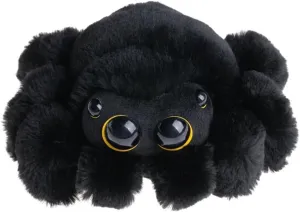 9.8 Inch Cute Spider Plush Toy - Soft Halloween Stuffed Animal, Valentine's Gift, Birthday Present for Kids & Adults (Black Yellow)