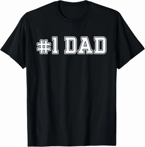 #1 Dad Best Dad Father's Day Number One Dad T-Shirt