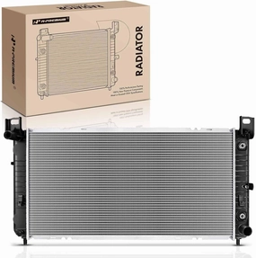 A-Premium Engine Coolant Radiator Compatible with Chevy Silverado, Suburban, Tahoe & GMC Sierra, Yukon & Cadillac Escalade, Automatic Transmission, With TOC, Without EOC