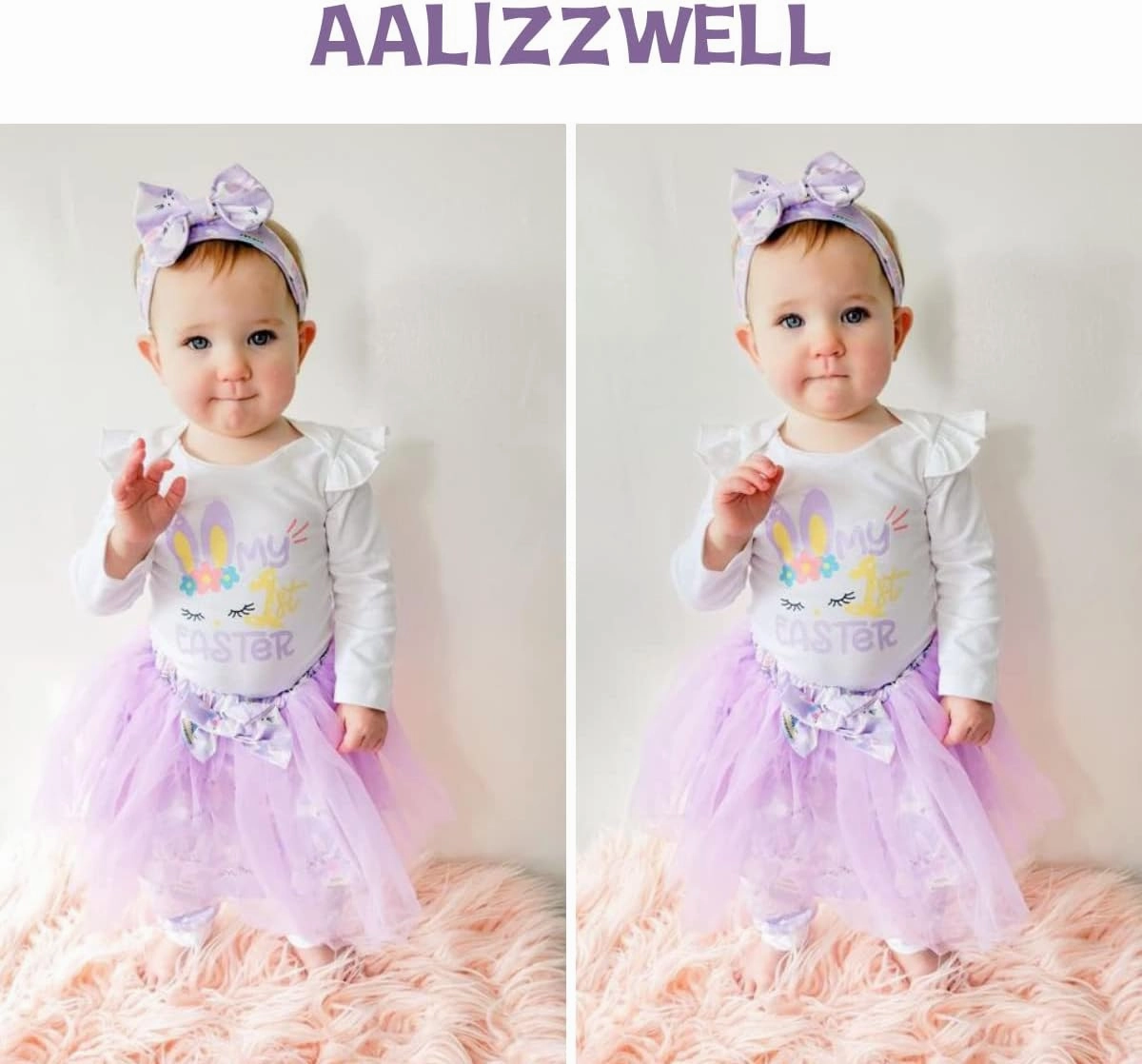 Aalizzwell Newborn Infant Baby Girls Holiday Skirt Outfit