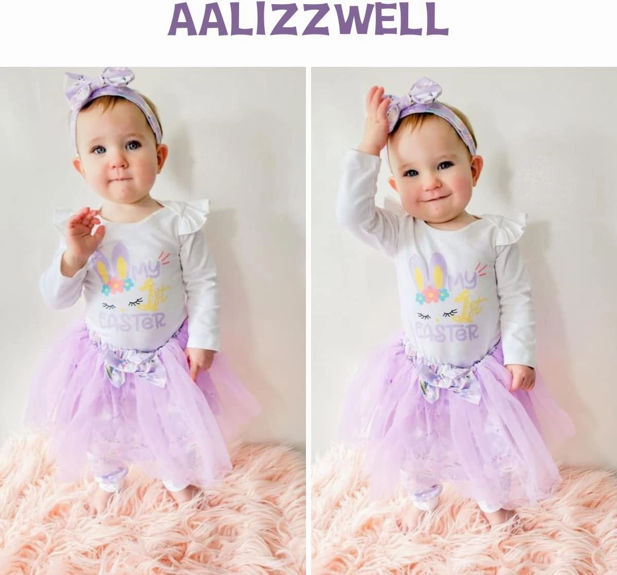 Aalizzwell Newborn Infant Baby Girls Holiday Skirt Outfit