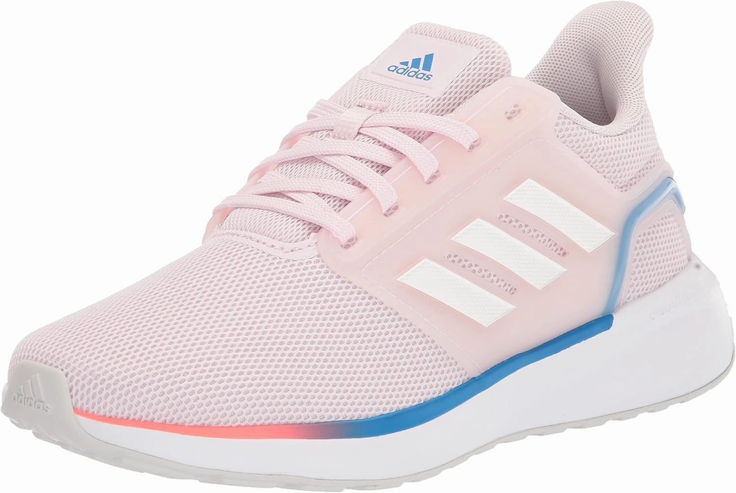 adidas Women's EQ19 Running Shoe, Almost Pink/White/Turbo, 11