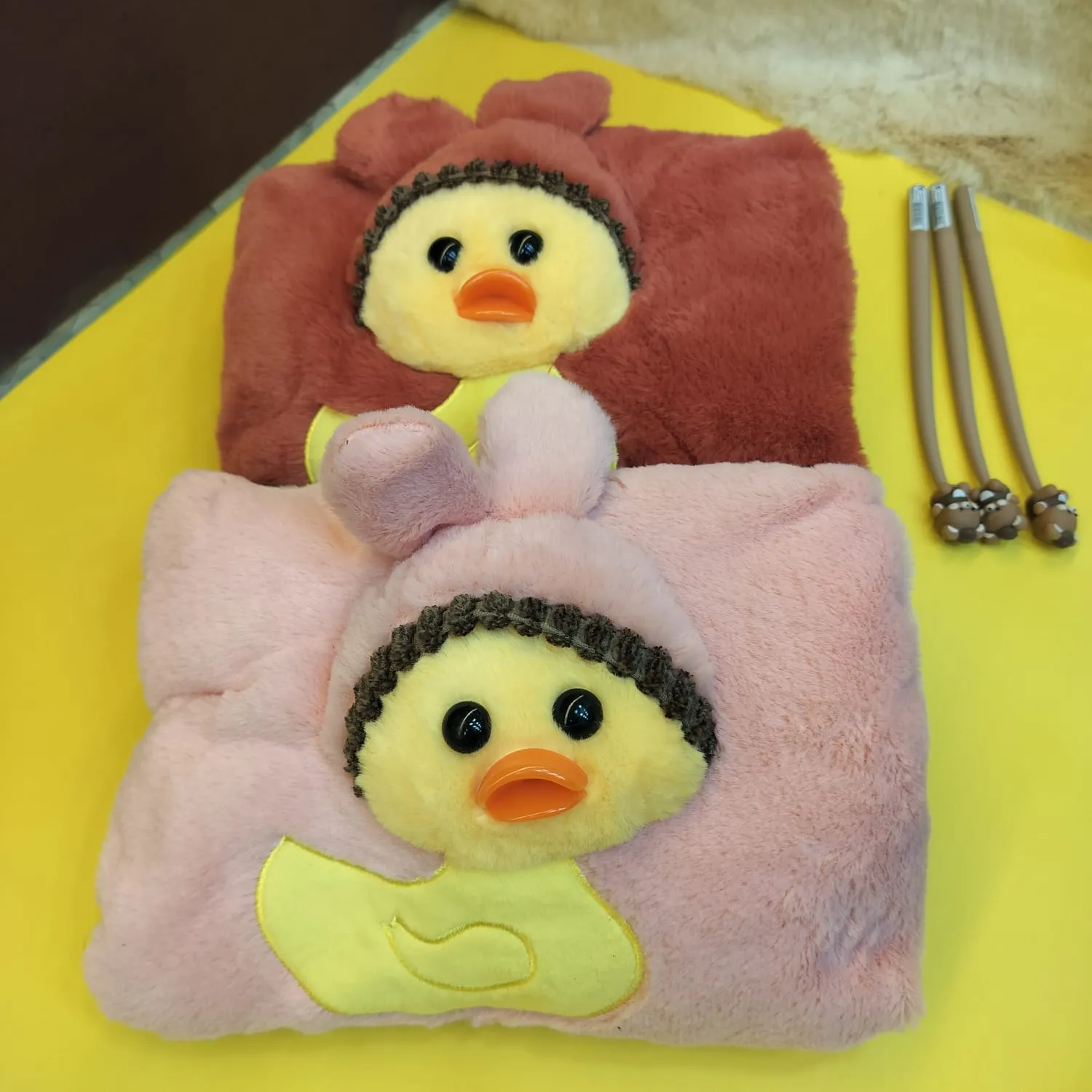 Adorable Duckling Hot Water Pillow