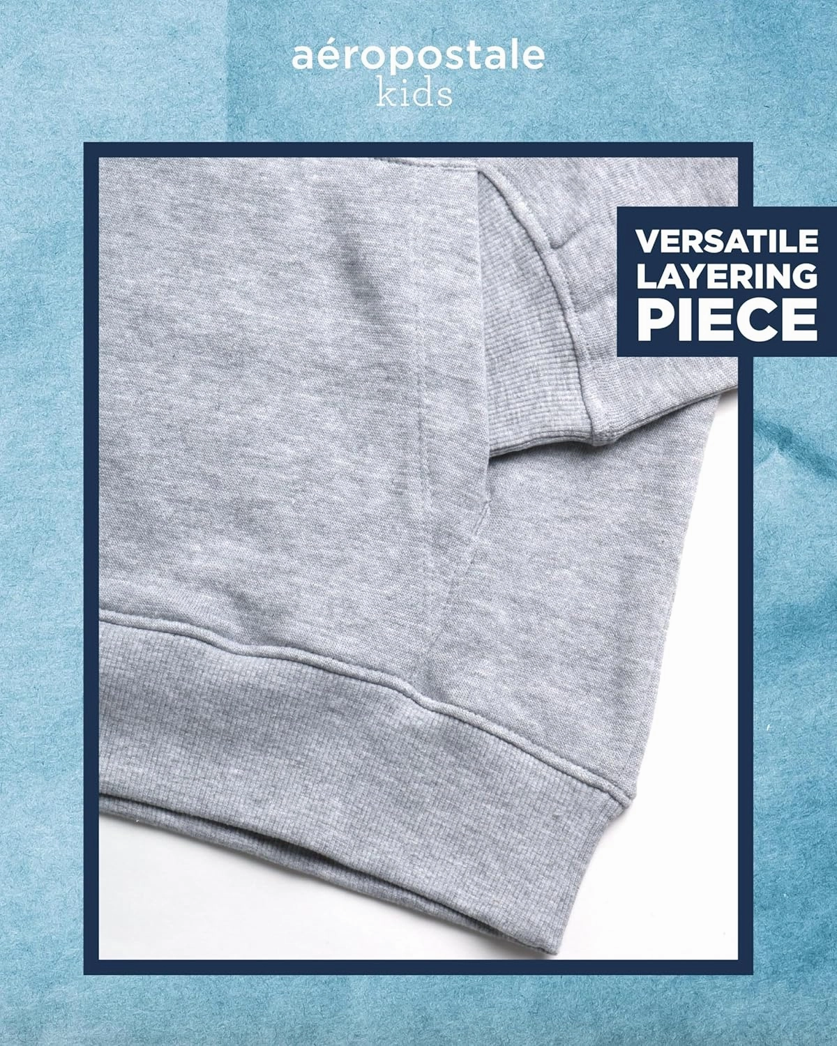 AEROPOSTALE Boys' Sweatshirt - Cozy Soft Cotton Blend Fleece Casual Pullover Graphic Hoodies for Boys (Sizes: 4-12)