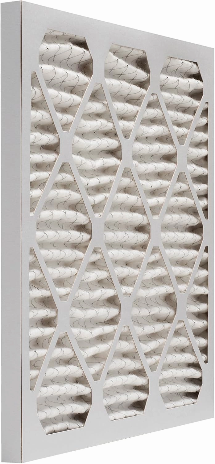 Aerostar 16x25x1 MERV 11 - 6 Count - Pleated HVAC, Furnace & Air Conditioner Filters - Removes Dust, Cold & Flu Germs, Lint, Mold, Pet Dander, Allergy-Causing Pollen, Smog & Smoke