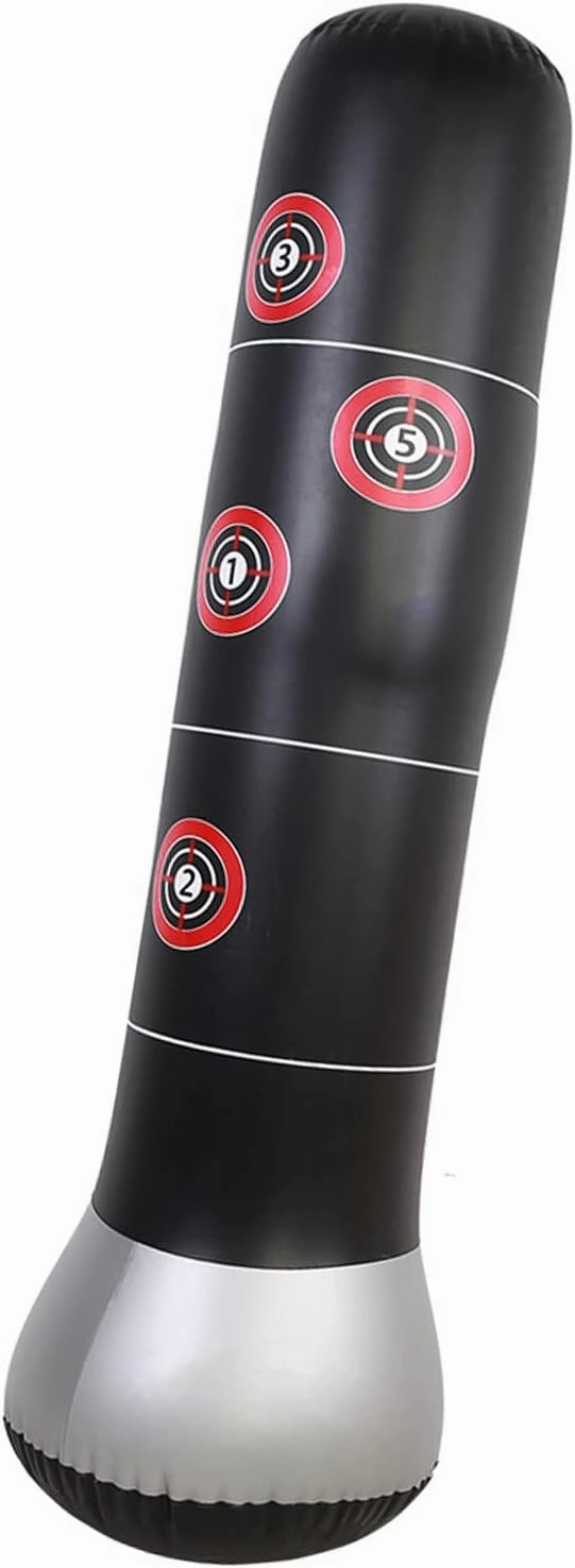 Air Standing Bag, Inflatable Punch Bag, Air Sandbag, Sandbag Cover, Speed, Martial Arts, Gym, Training, Boxing, Taekwondo, Diet, with Pedal Pump, Stress Relief,