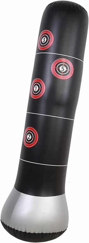 Air Standing Bag, Inflatable Punch Bag, Air Sandbag, Sandbag Cover, Speed, Martial Arts, Gym, Training, Boxing, Taekwondo, Diet, with Pedal Pump, Stress Relief,