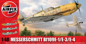 Airfix A05120 1:48 Scale Messerschmitt Bf109E Military Aircraft Classic Kit Series 5