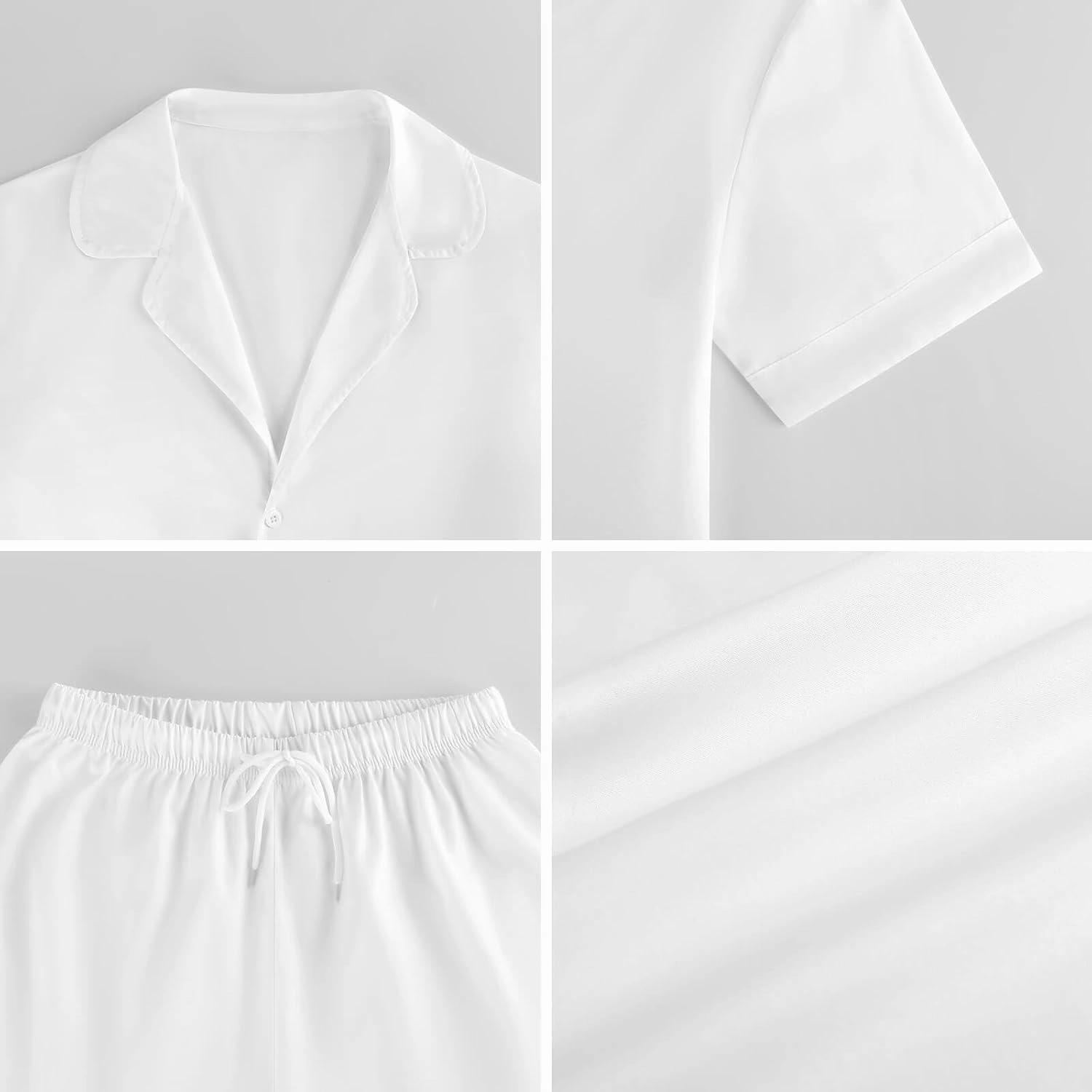 Airplane Aviation Womens Pajama Sets Short Sleeve Button Down Sleepwear Top And Shorts Pjs Sets Loungewear