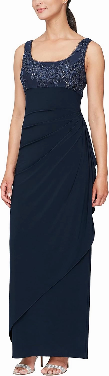 Alex Evenings Women's Empire Waist Bolero Jacket Dress (Petite and Regular Sizes)