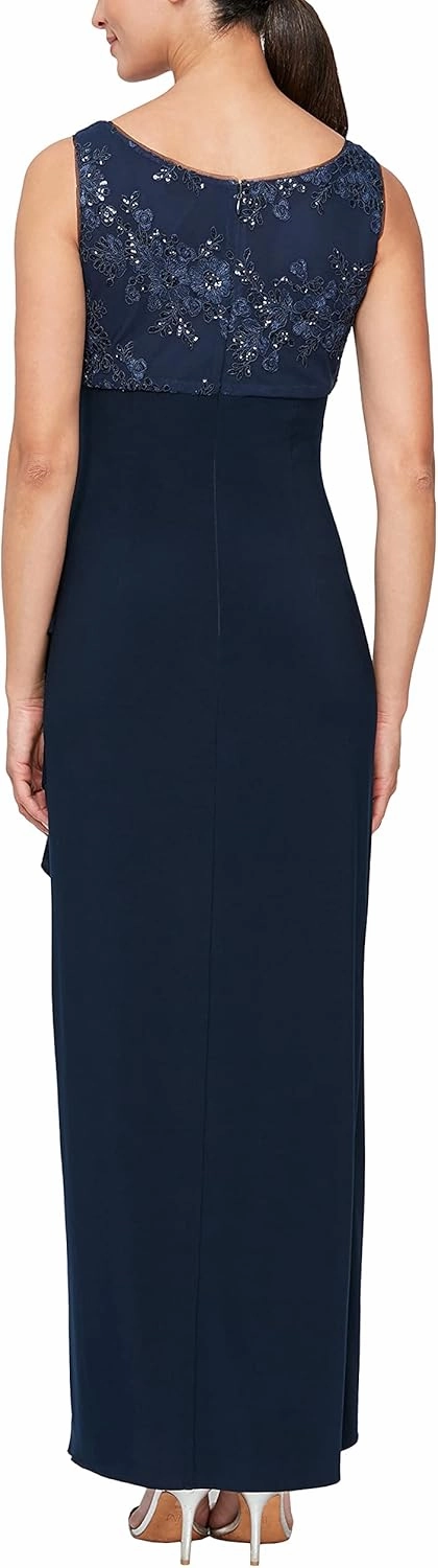Alex Evenings Women's Empire Waist Bolero Jacket Dress (Petite and Regular Sizes)