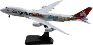 Alloy Collectible Plane 1 400 for Cargolux Interactive Series Boeing B747-8F Diecast Aircraft Jet Model Miniatures Set