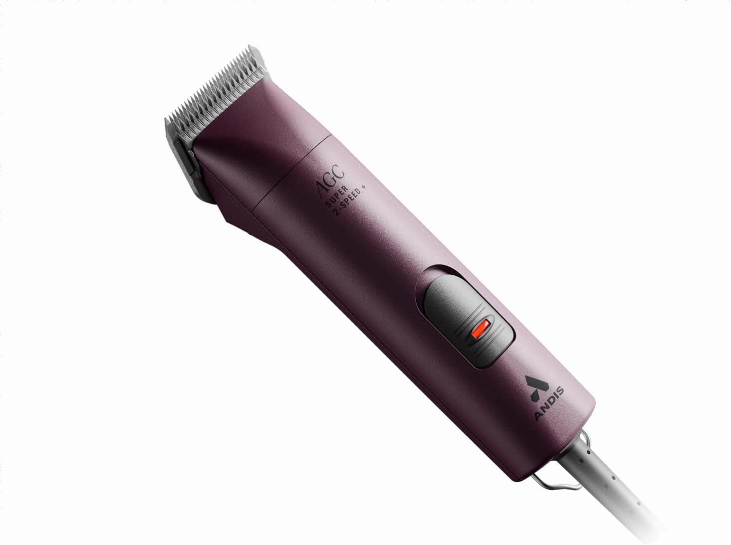 Andis Professional UltraEdge Super 2-Speed Detachable Blade Dog/Pet Clipper, Rotary Motor with Shatter-Proof Housing, Runs Calm & Silent, 14-Inch Cord, for All Dog Coats & Breeds, 120 Volts, Burgundy